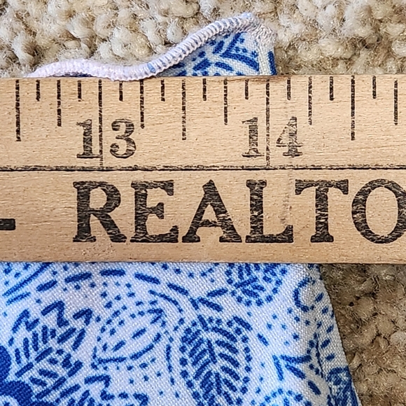 Haystacks Reversible Floral Bias Skirt | Blue Toile & Green Garden Print | Small - Picture 5 of 8